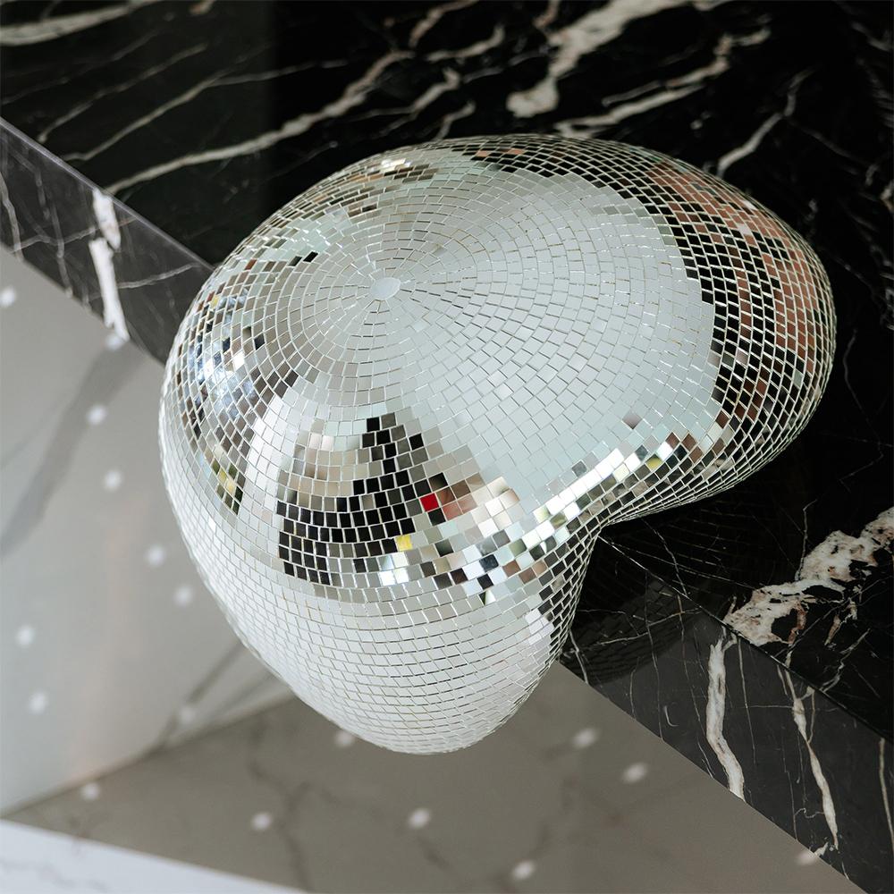 Melting Disco Ball Sculpture-France & Son-FL2018-Decor-1-France and Son