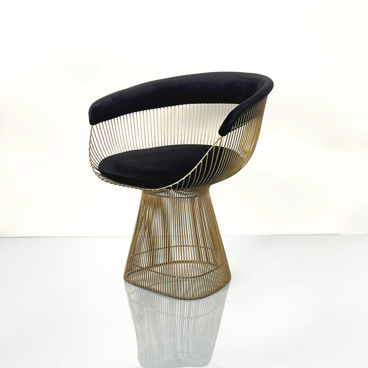 Platner Dining Chair-France & Son-FMC029BLKSS-Dining ChairsPolished Steel-11-France and Son