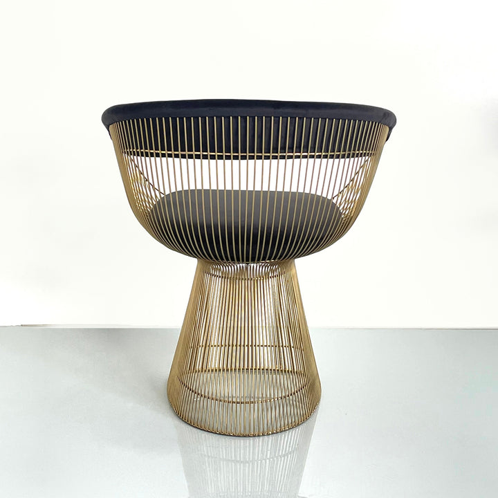Platner Dining Chair-France & Son-FMC029BLKSS-Dining ChairsPolished Steel-12-France and Son