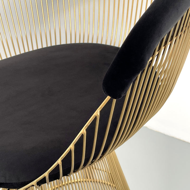 Platner Dining Chair-France & Son-FMC029BLKSS-Dining ChairsPolished Steel-13-France and Son