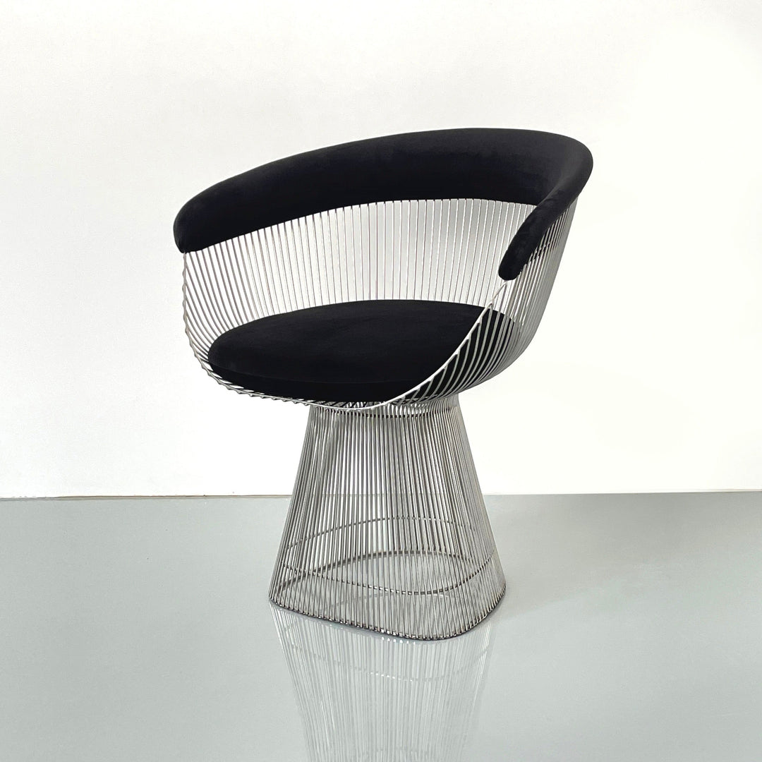Platner Dining Chair-France & Son-FMC029BLKSS-Dining ChairsPolished Steel-3-France and Son
