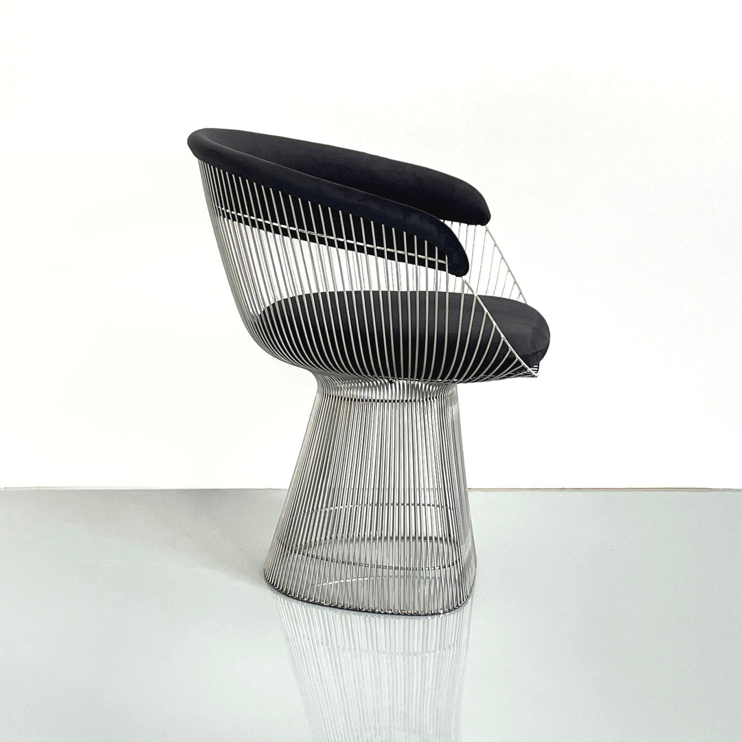 Platner Dining Chair-France & Son-FMC029BLKSS-Dining ChairsPolished Steel-5-France and Son
