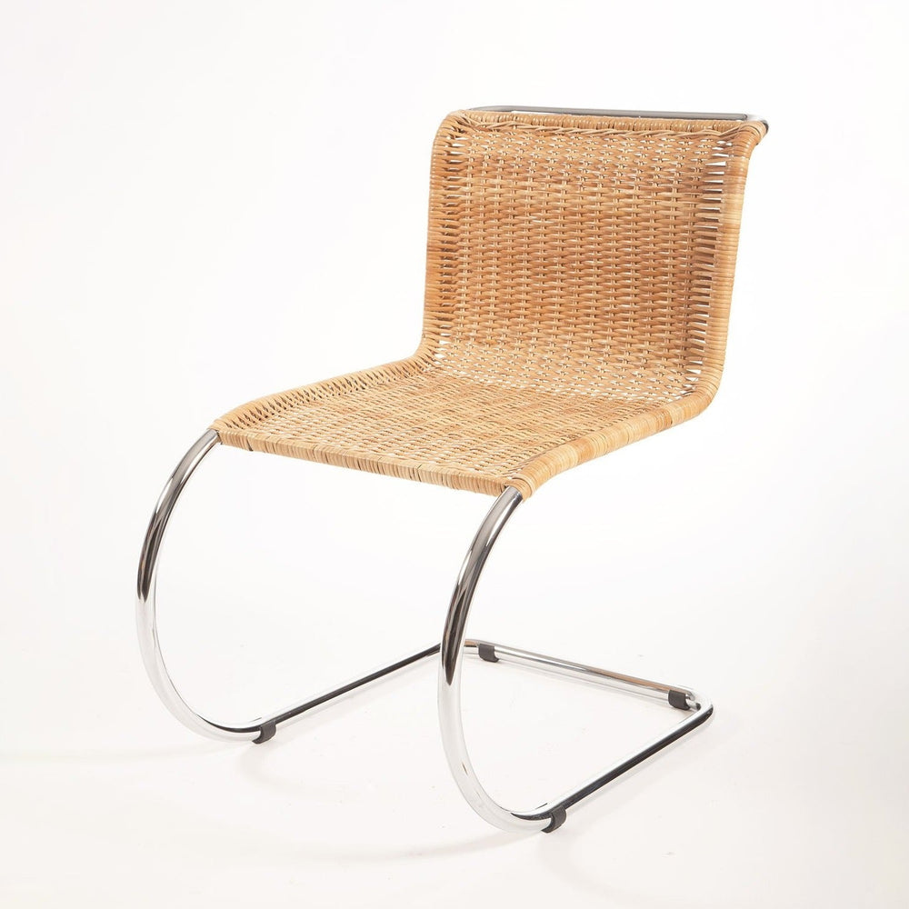 Italian Mies Van Der Rohe Cane Chair-France & Son-FSC122NTRL-Dining ChairsSingle-1-France and Son