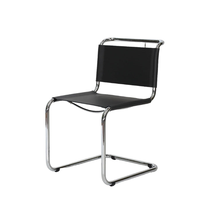 Italian Breuer B33 Cantilever Side Chair-France & Son-FSC132BLK-Dining ChairsSingle-1-France and Son