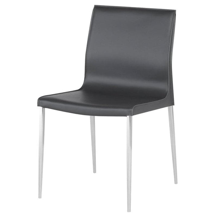 Colter Dining Side Chair-Nuevo-NUEVO-HGAR396-Dining ChairsDark Grey-11-France and Son