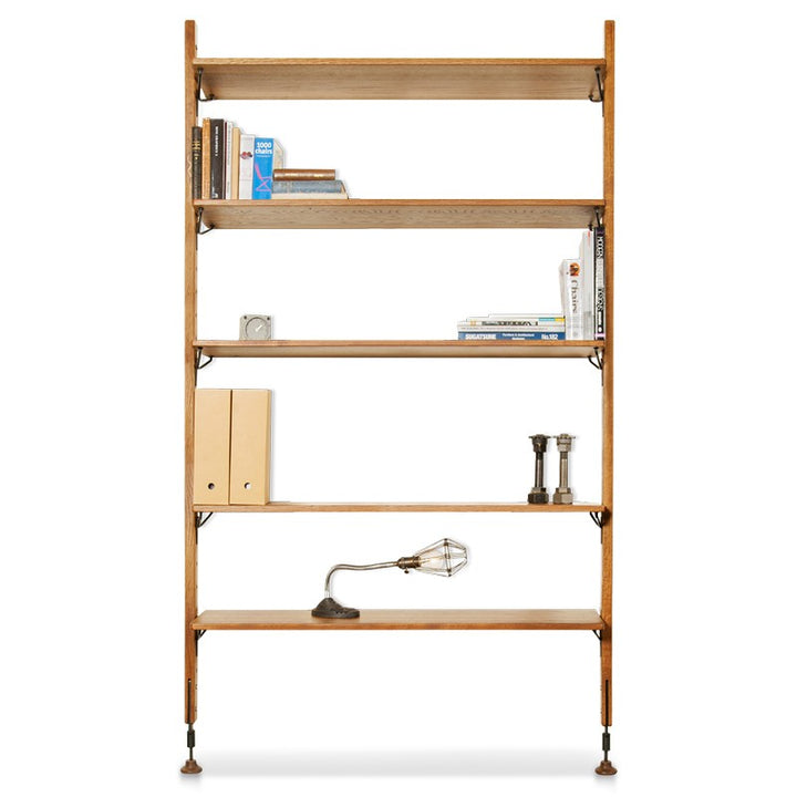 Theo Modular Shelving by District Eight-Nuevo-NUEVO-HGDA450-Bookcases & Cabinets49″ x 11.8″ x 83″-Hard Fumed-1-France and Son
