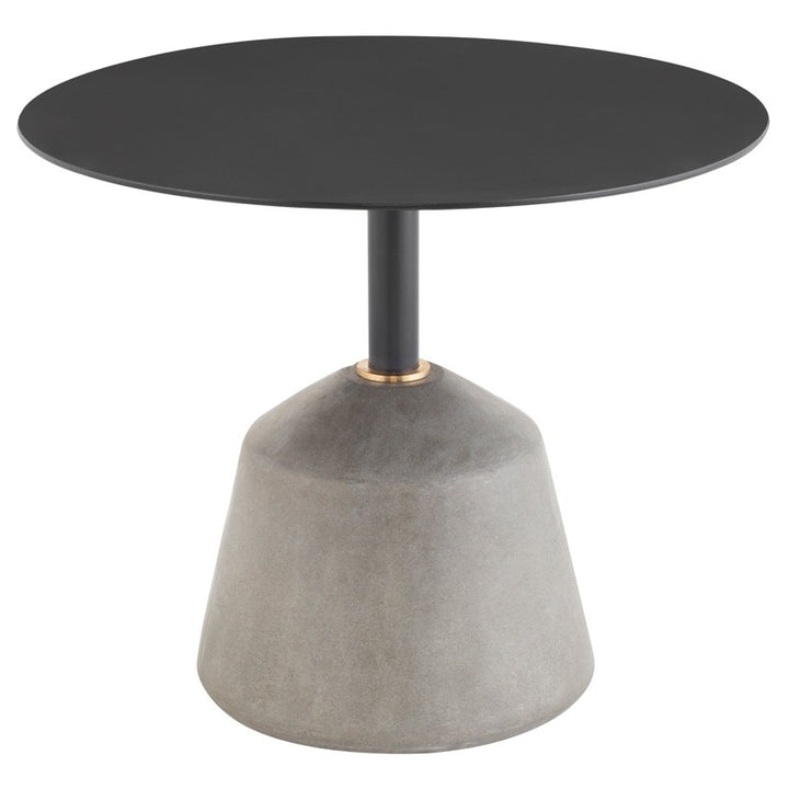 Exeter Side Table-Nuevo-NUEVO-HGDA539-Side Tablesgrey concrete base-Medium-black steel top-5-France and Son