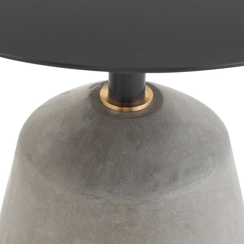 Exeter Side Table-Nuevo-NUEVO-HGDA540-Side Tablesblack concrete base-Medium-black steel top-6-France and Son