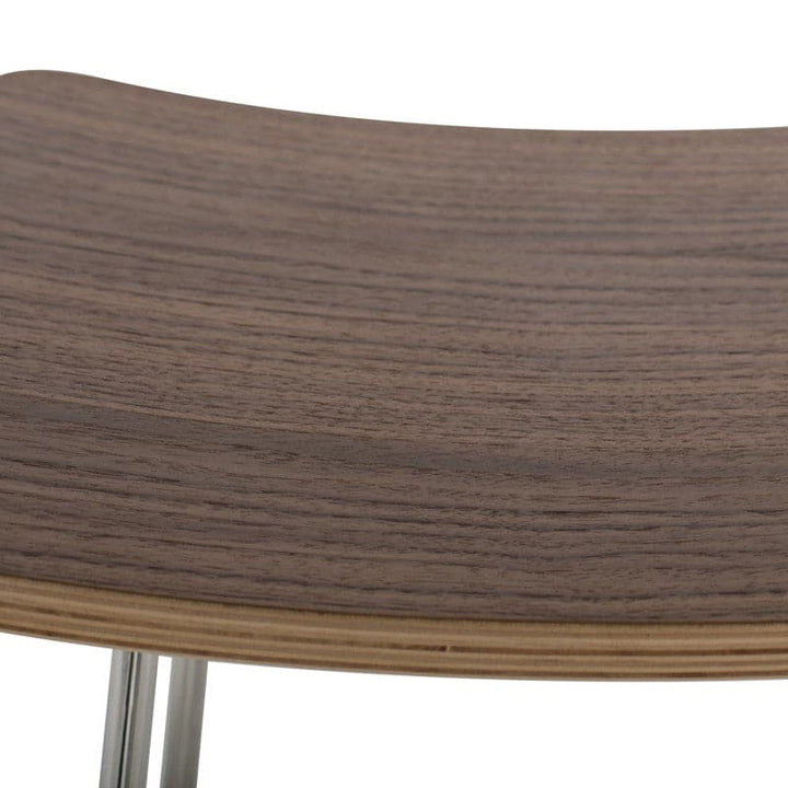 Kirsten Counter Stool-Nuevo-NUEVO-HGEM729-Bar Stoolspolished stainless frame-Walnut-22-France and Son