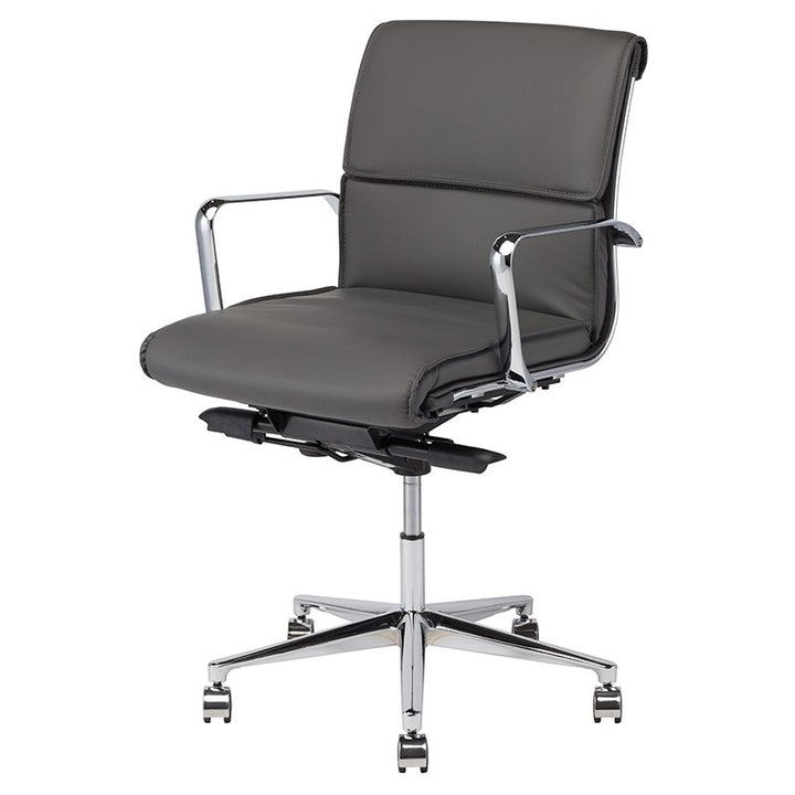 Lucia Office Chair-Nuevo-NUEVO-HGJL288-Task ChairsLow Back-Grey-4-France and Son