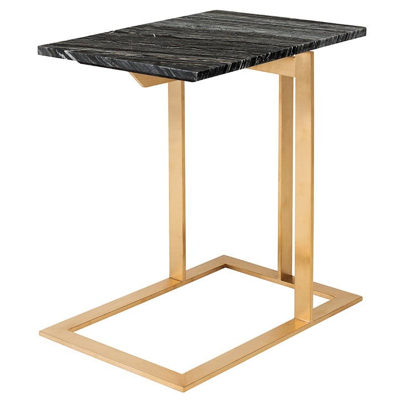 Dell Side Table-Nuevo-NUEVO-HGNA287-Side Tablesbrushed gold base-Black-11-France and Son