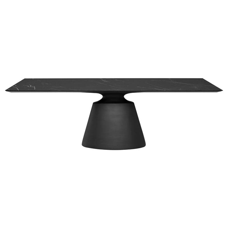 Taji Dining Table - Rectangle-Nuevo-NUEVO-HGNE293-Dining TablesLarge-Ceramic on Top-Black-6-France and Son