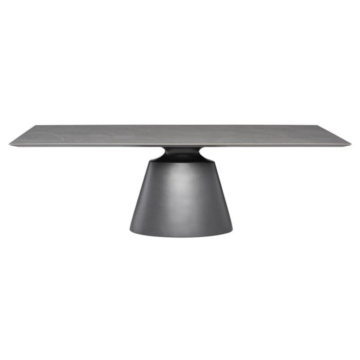 Taji Dining Table - Rectangle-Nuevo-NUEVO-HGNE297-Dining TablesLarge-Ceramic on Top-Grey-10-France and Son