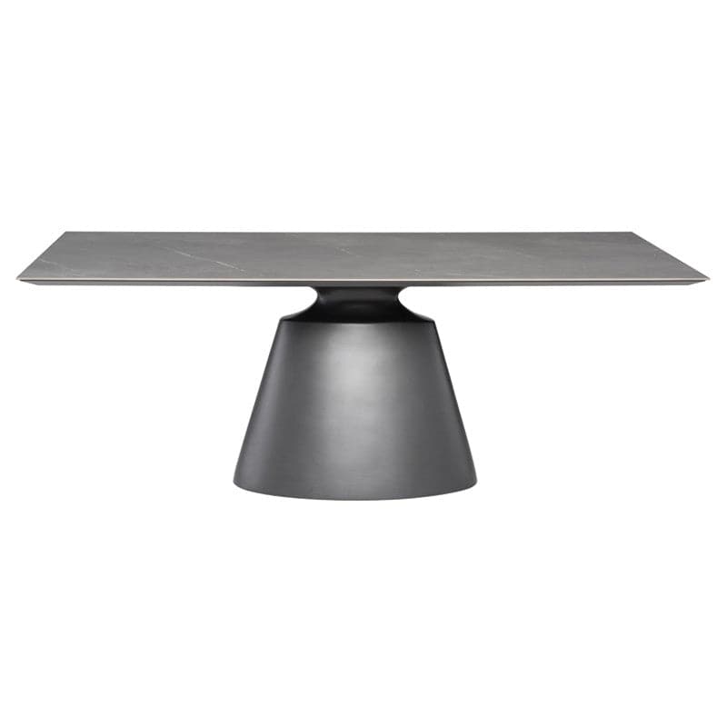 Taji Dining Table - Rectangle-Nuevo-NUEVO-HGNE321-Dining TablesMedium-Ceramic on Top-Grey-12-France and Son