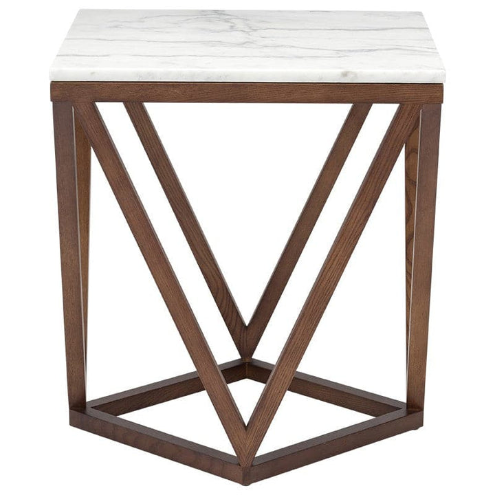 Jasmine Side Table-Nuevo-NUEVO-HGTB263-Side Tableswhite marble-brushed gold-10-France and Son