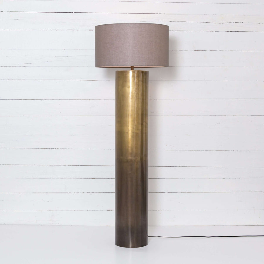Cameron Ombre Floor Lamp-Four Hands-FH-106306-003-Floor LampsOmbre Antique Brass & Grey-1-France and Son