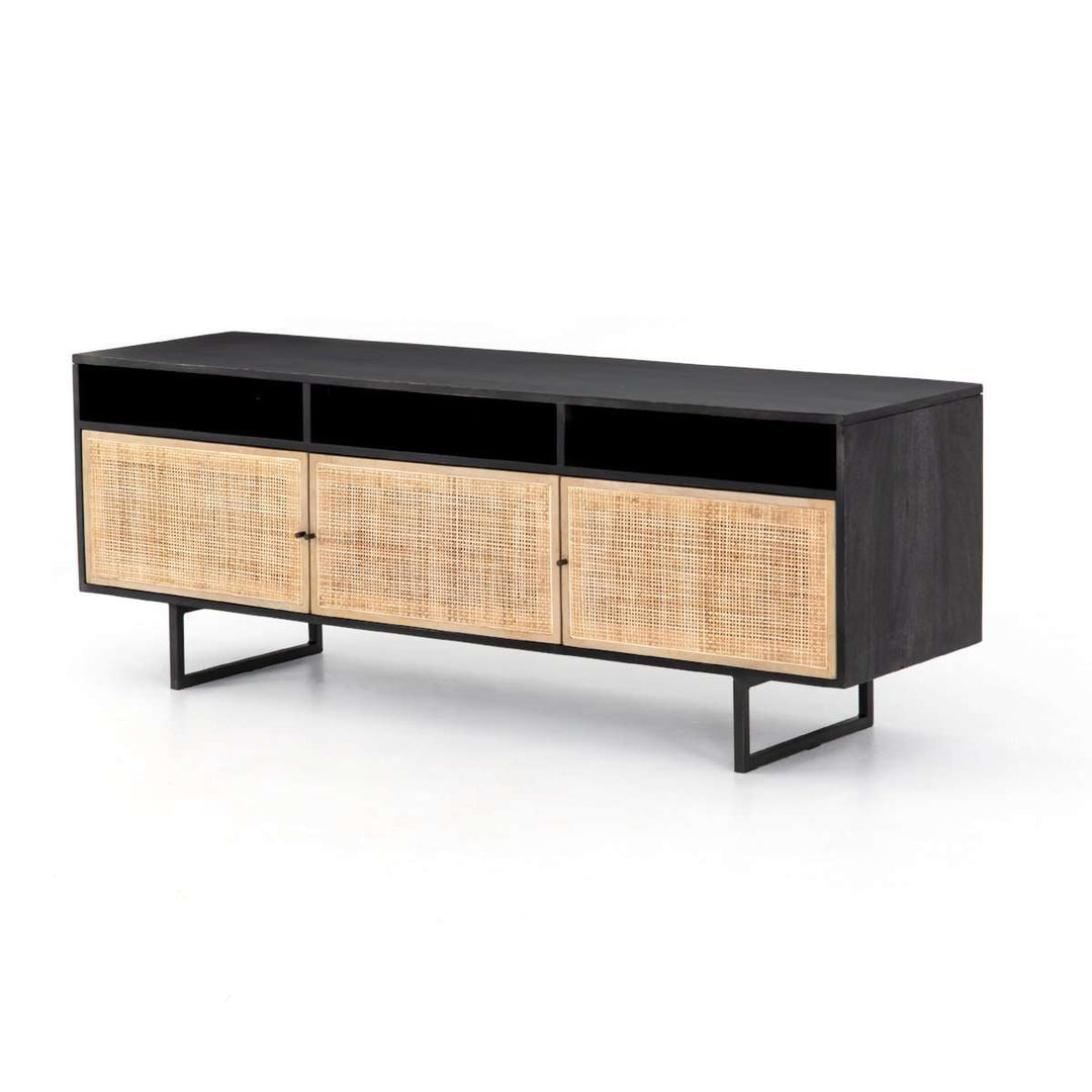 Carmel Media Console-Four Hands-FH-IPRS-003A-Media Storage / TV StandsBlack Wash-5-France and Son