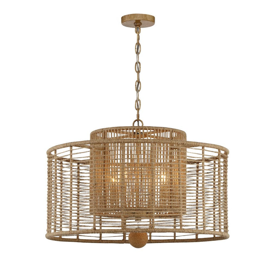 Jayna 4 Light Chandelier-Crystorama Lighting Company-CRYSTO-JAY-A5004-BS-ChandeliersNatural-1-France and Son