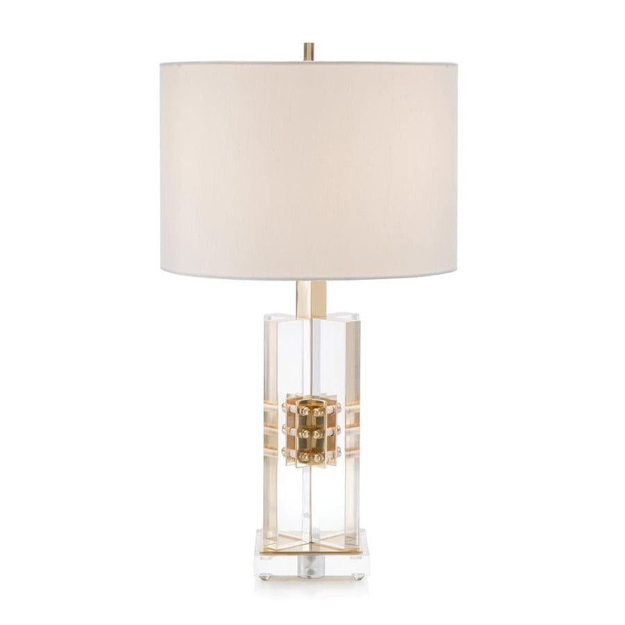 Brass And Acrylic Table Lamp - Style 2-John Richard-JR-JRL-9696-Table Lamps-1-France and Son