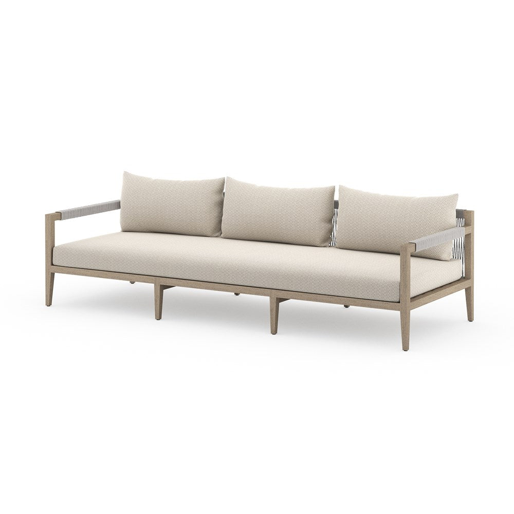 Sherwood Outdoor Sofa-93"-Four Hands-FH-JSOL-10202K-971-Outdoor SofasWashed Brown-Fsc Teak / Grey Rope-Faye Sand-18-France and Son