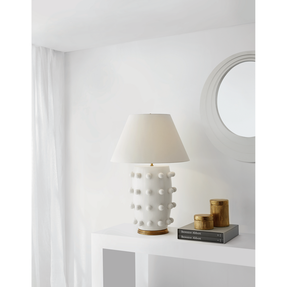 Lorry Table Lamp-Visual Comfort-VISUAL-KW 3031BLK-L-Table LampsMedium-Black Porcelain-2-France and Son