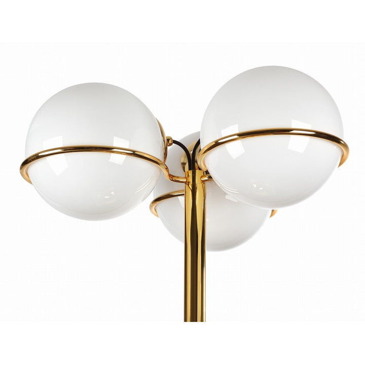 Sarfatti Table Lamp with Three Globes-France & Son-LBT1163WHT-Table LampsWhite-4-France and Son