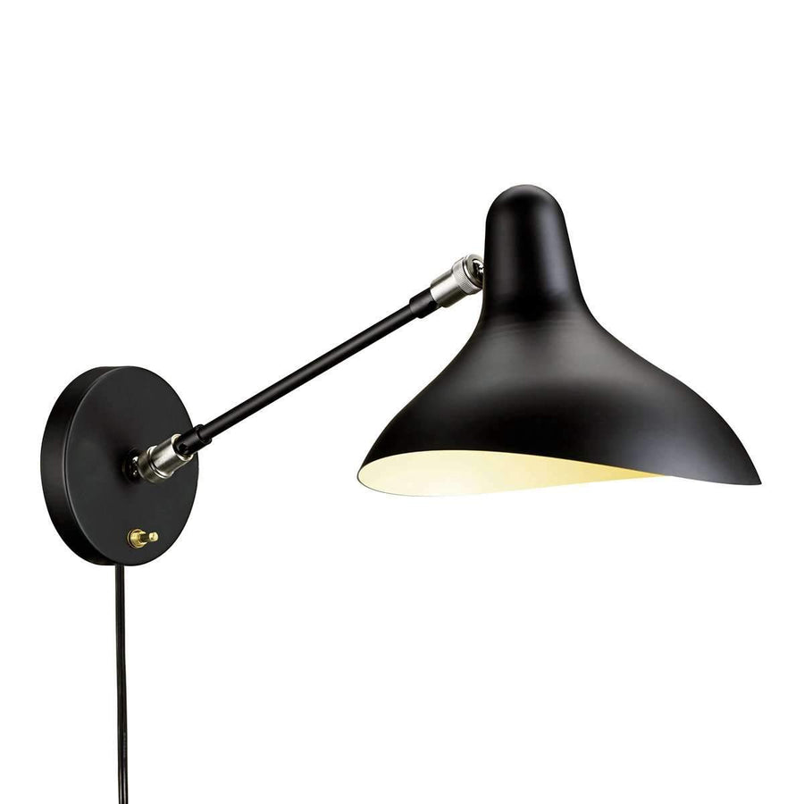 Mantis Wall Sconce-France & Son-LAW051BLKD-Wall Lighting-1-France and Son