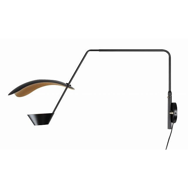 Pierre Gauriche Cerf Volant Wall Lamp-France & Son-LBW117BLK-Wall Lighting-1-France and Son