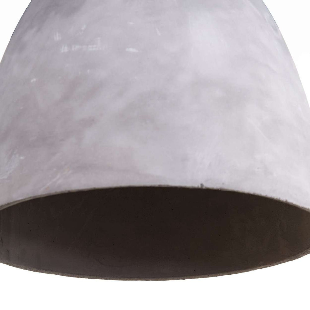 Large Concrete Dome Pendant Lamp-France & Son-LI3014WHT-Pendants-2-France and Son