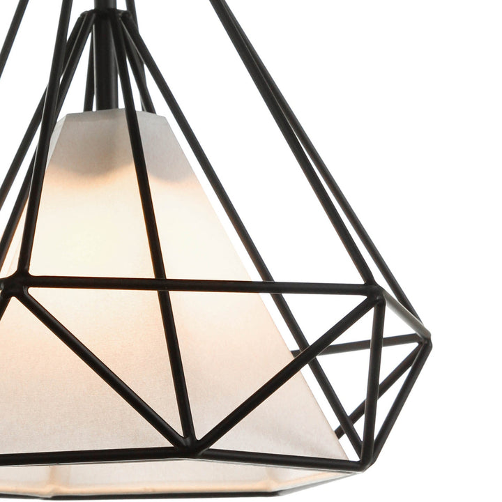 Modern Cormick Ceiling Lamp-France & Son-LM160PBLK-Pendants-6-France and Son