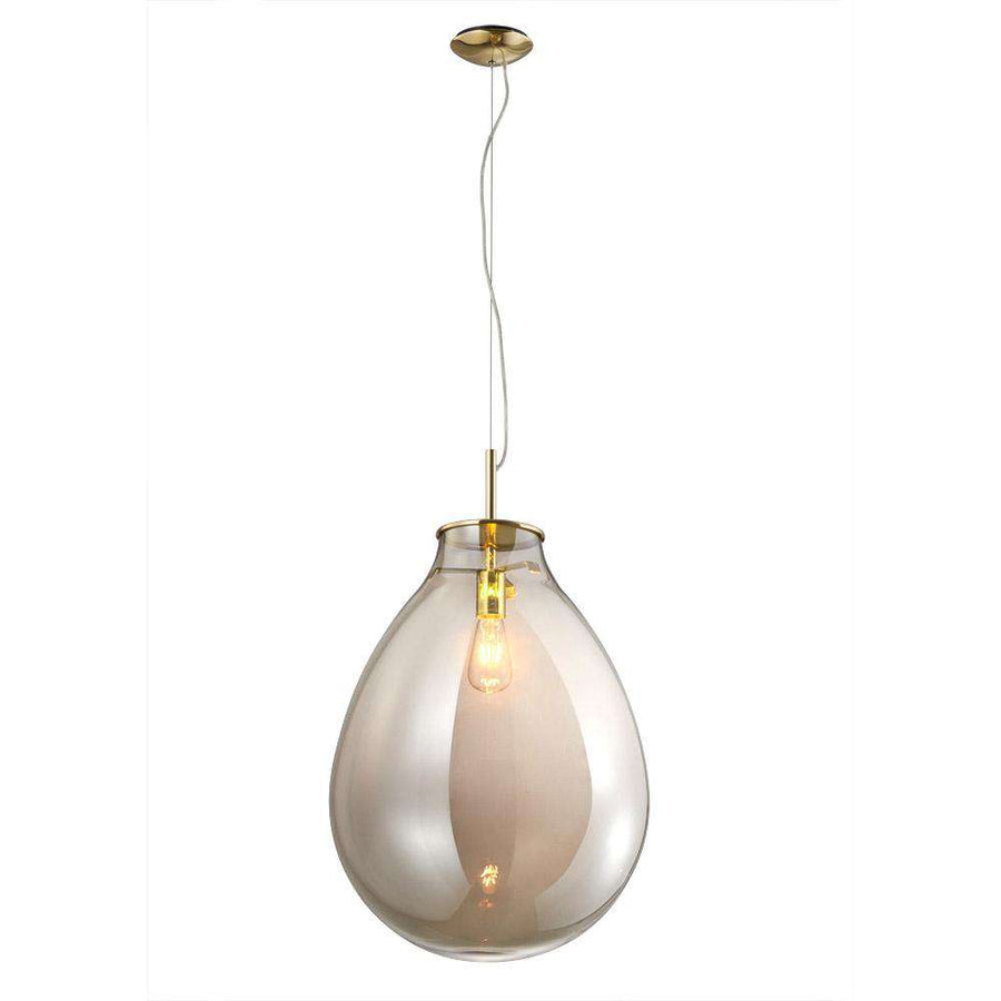 Bubble Drop Glass Pendant Lamp-France & Son-LM1611PAMGLD-Pendants-1-France and Son