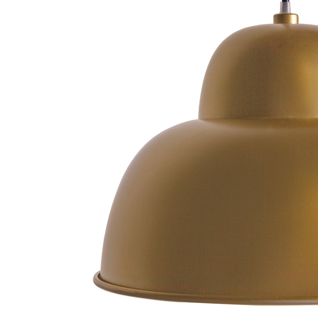 Golden Bell Domed Pendant Lamp-France & Son-LM6523RGOLD-Pendants-3-France and Son