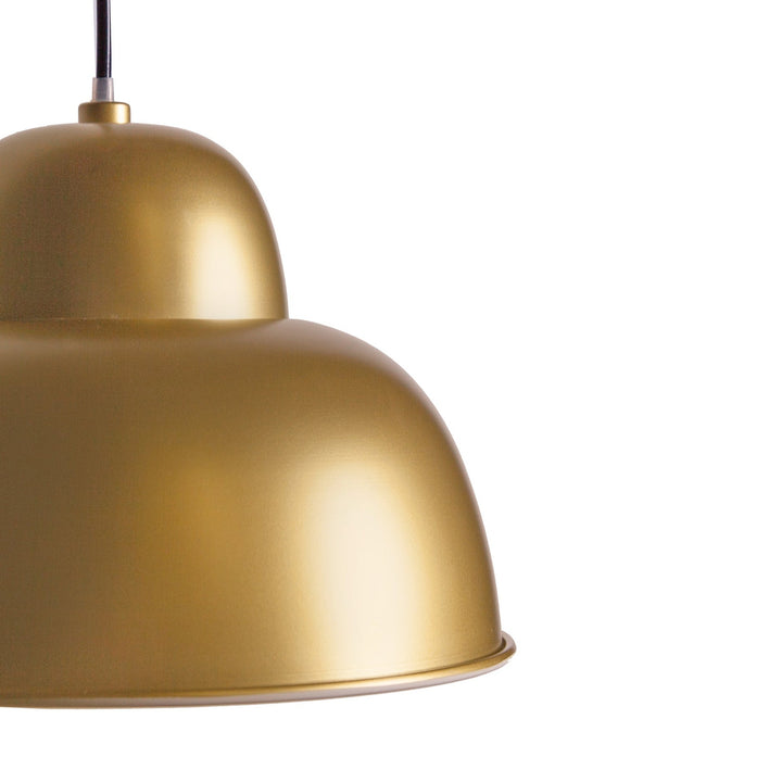 Golden Bell Domed Pendant Lamp-France & Son-LM6523RGOLD-Pendants-4-France and Son