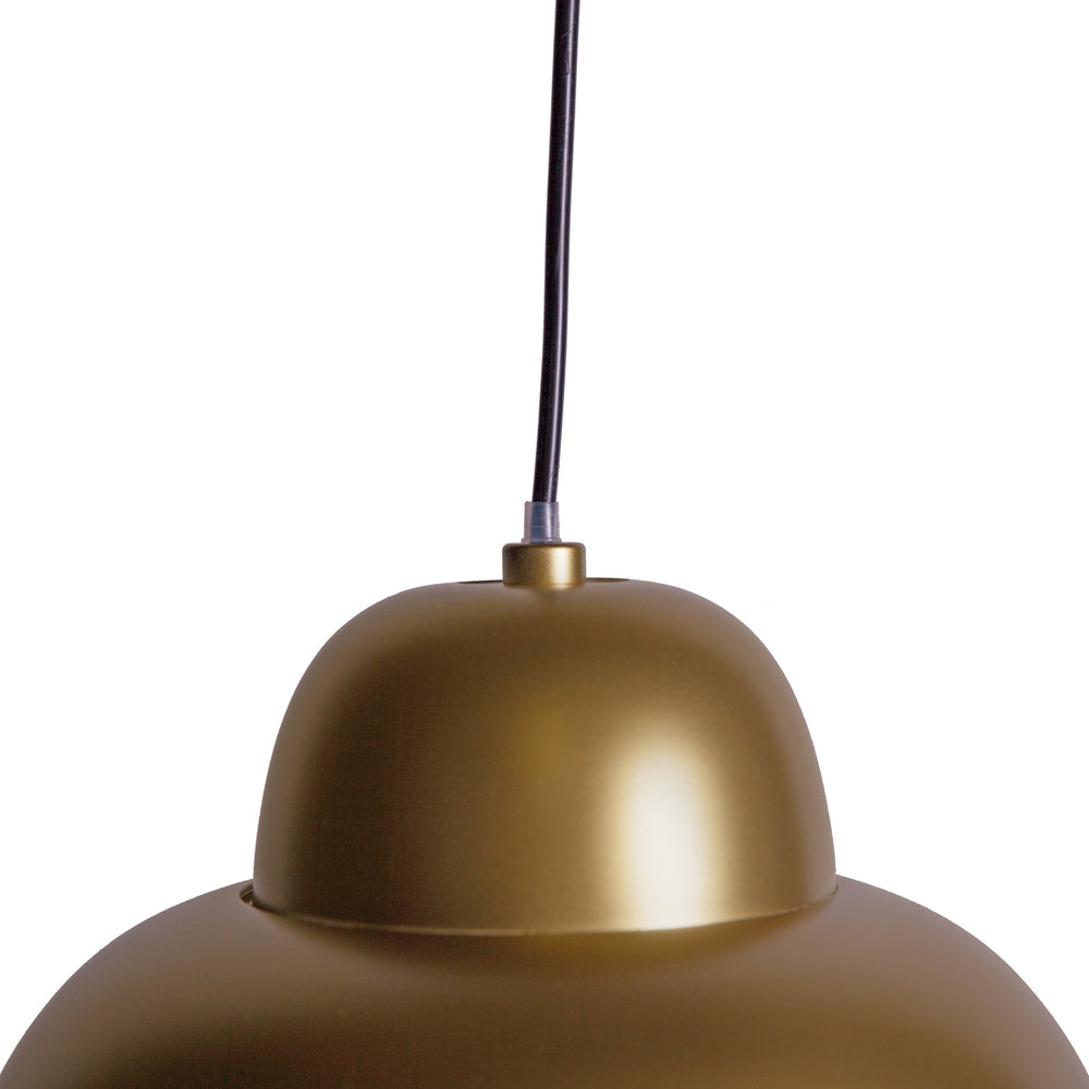 Golden Bell Domed Pendant Lamp-France & Son-LM6523RGOLD-Pendants-2-France and Son