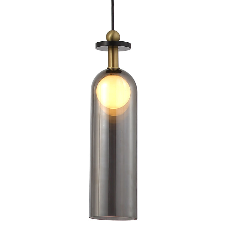 Cylinder Counterweight Pendant Light-France & Son-LM9233PBRS-Pendants-5-France and Son