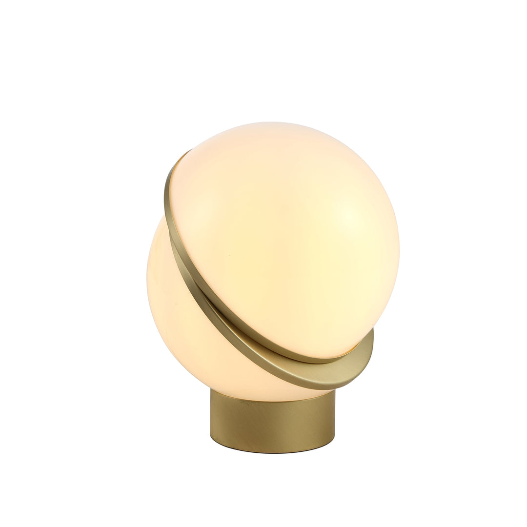 Sliced Globe Table Lamp-France & Son-LN2121BRASS-Table Lamps-1-France and Son