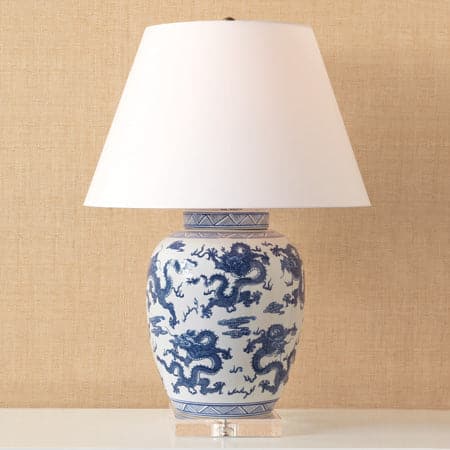 Dragon Navy Lamp-Port 68-PORT-LPAS-101-06-Table Lamps-2-France and Son