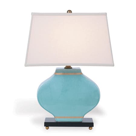 Carol Cream Lamp-Port 68-PORT-LPAS-287-02-Table LampsBlue / Brass-2-France and Son