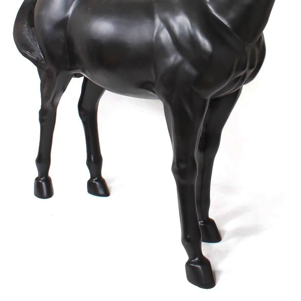 Life Size Black Horse Floor Lamp-France & Son-LS1029FBLK-gustbuster-Floor Lamps-6-France and Son