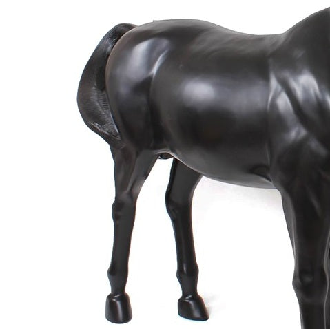 Life Size Black Horse Floor Lamp-France & Son-LS1029FBLK-gustbuster-Floor Lamps-5-France and Son