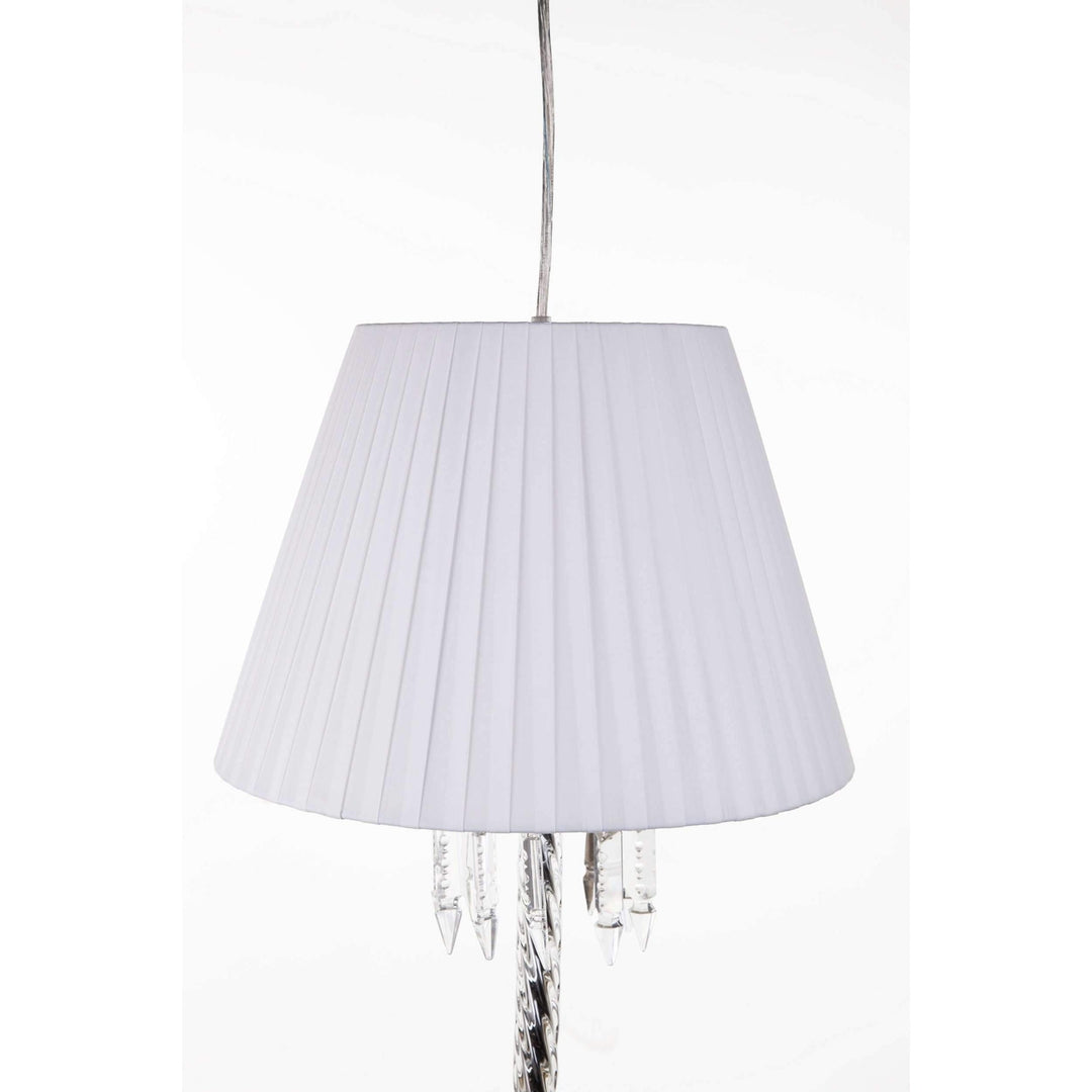 Modern Crystal Torch Pendant Lamp-France & Son-LS1175S1WHT-Pendants-2-France and Son