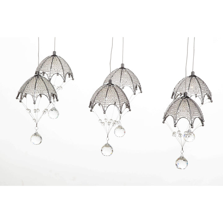 Linear Milanno Umbrella Chandelier-France & Son-LS81136L-Chandeliers-3-France and Son