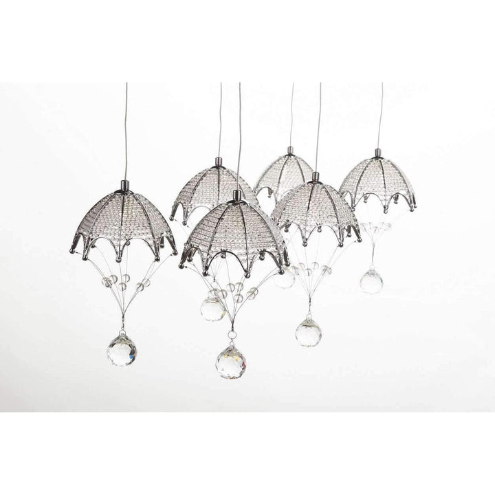 Linear Milanno Umbrella Chandelier-France & Son-LS81136L-Chandeliers-4-France and Son