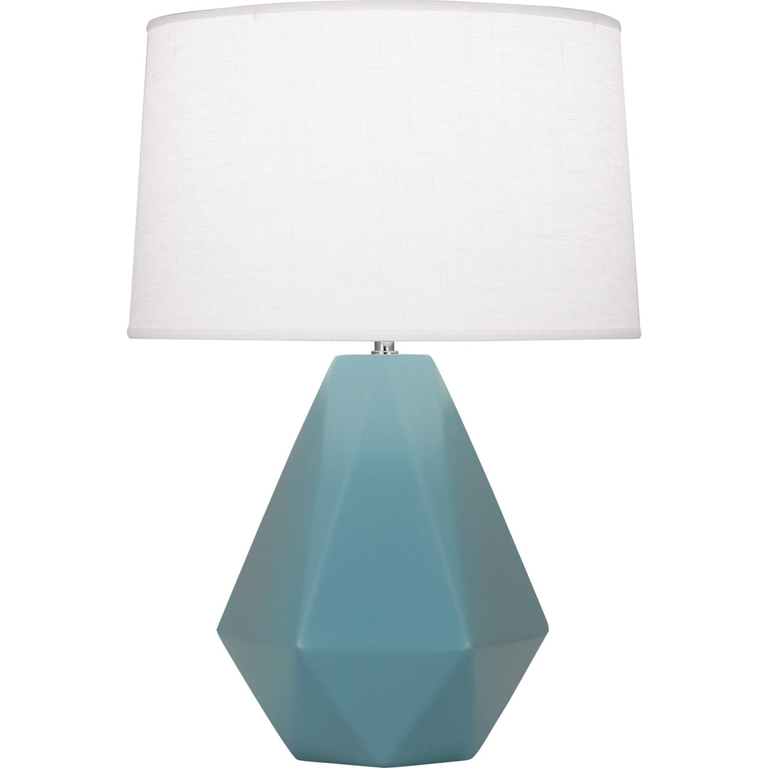 Delta Table Lamp-Robert Abbey Fine Lighting-ABBEY-MOB97-Table LampsMatte Steel Blue-31-France and Son