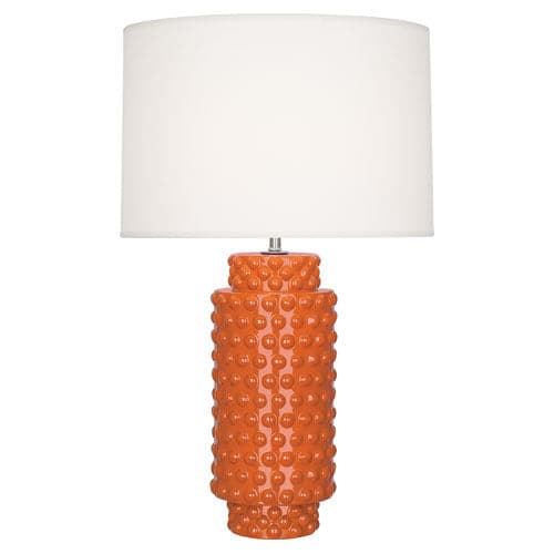 Dolly Table Lamp - Large-Robert Abbey Fine Lighting-ABBEY-PM800-Table LampsPumpkin-6-France and Son