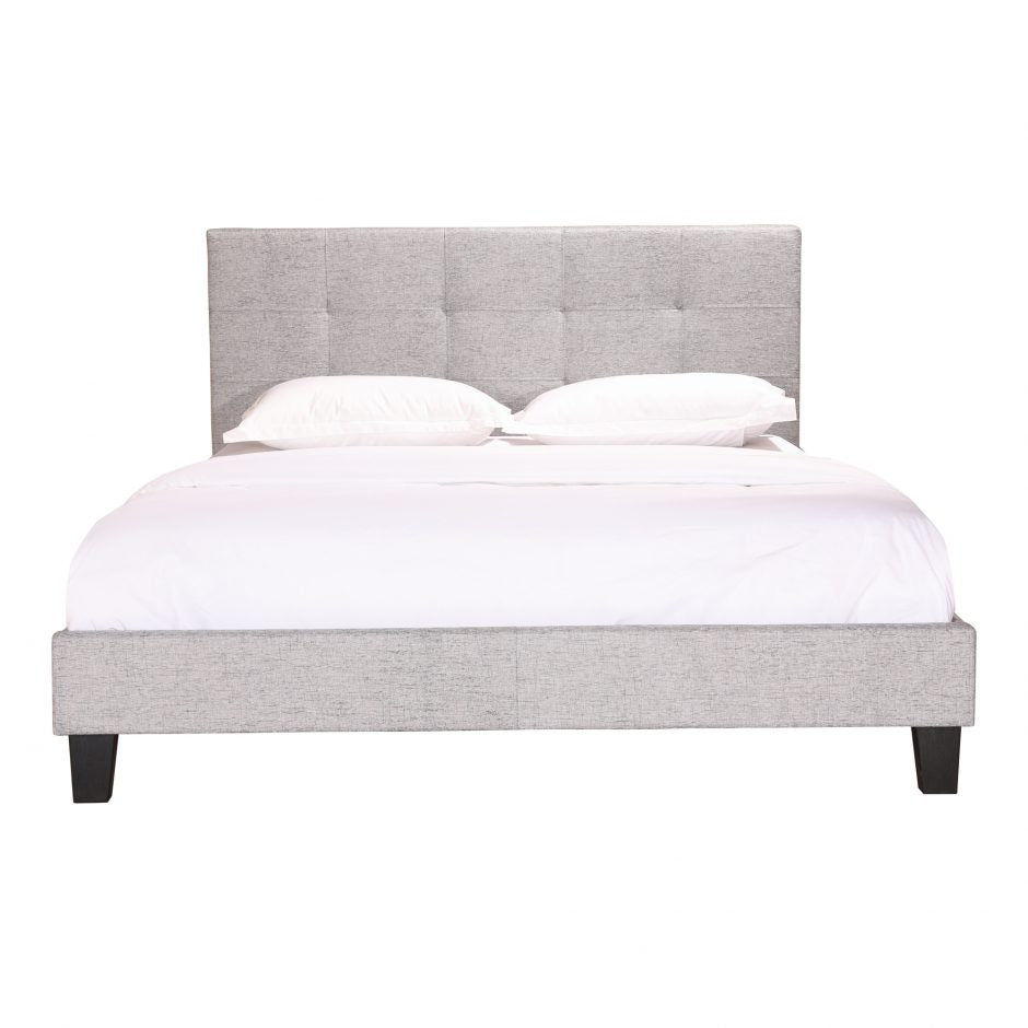 Eliza Queen Bed Light Grey Fabric-Moes-MOE-RN-1020-29-0-Beds-2-France and Son