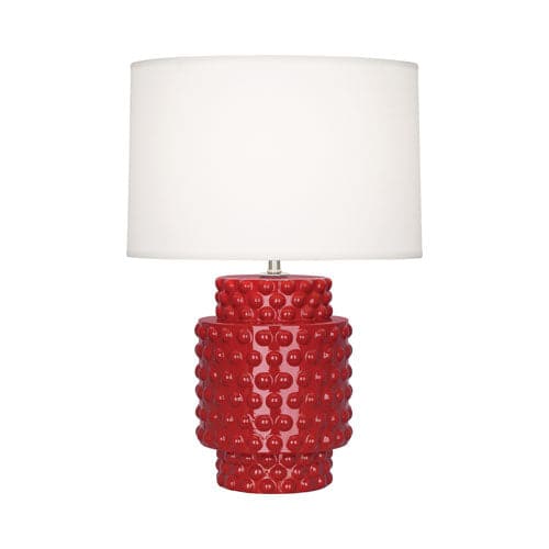 Small Dolly Accent Lamp-Robert Abbey Fine Lighting-ABBEY-RR801-Table LampsRuby Red-24-France and Son
