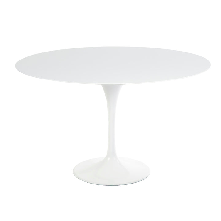 Quartz Pedestal Tulip Dining Table - Round-France & Son-RTQR47WHT-Dining Tables47" Diameter-1-France and Son
