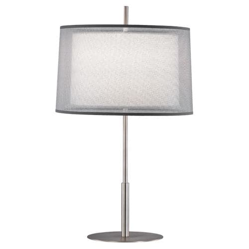 Saturnia Table Lamp - 30.0"H-Robert Abbey Fine Lighting-ABBEY-S2190-Table LampsStainless Steel Finish-1-France and Son