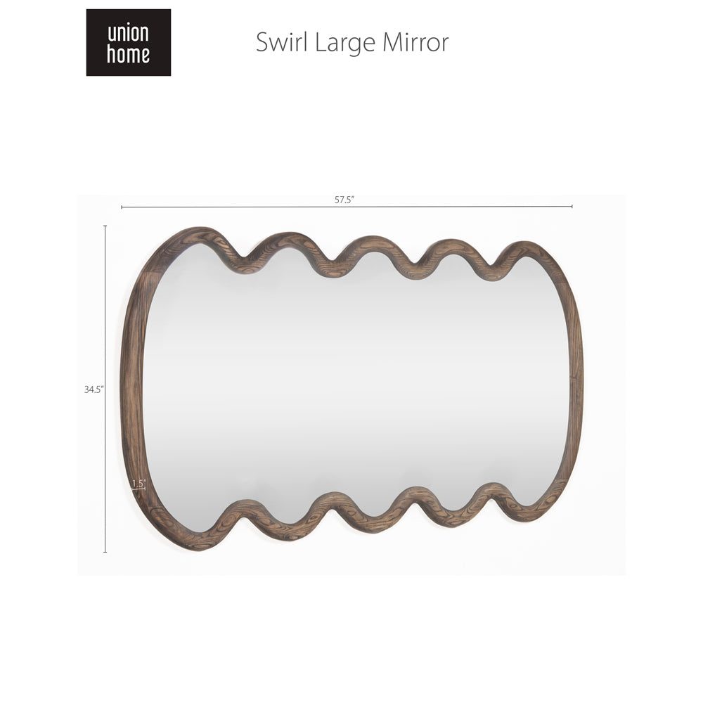 Swirl Large Mirror-Union Home Furniture-STOCKR-UNION-BDM00168-Mirrors-3-France and Son
